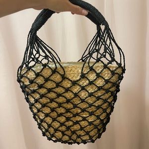 J. Crew Sedona basket bag in straw